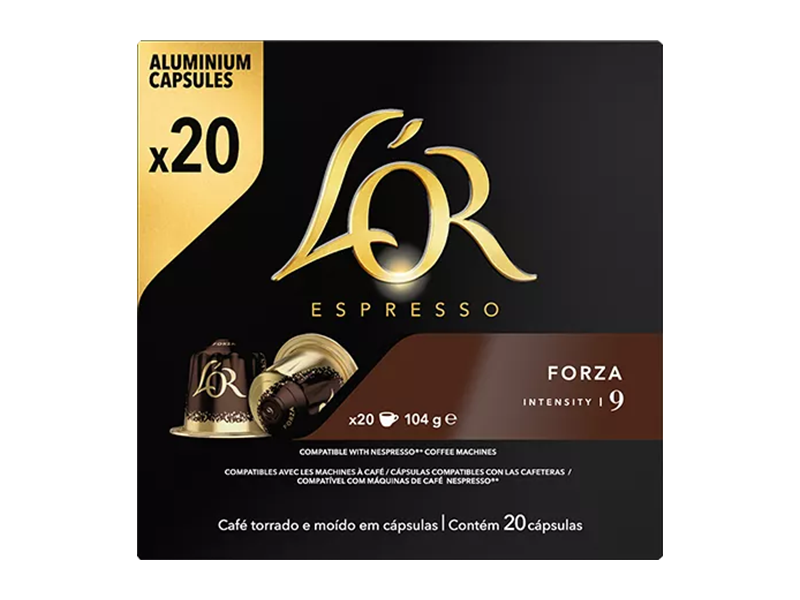L'OR Espresso Koffiecapsules Forza 10X20Pc