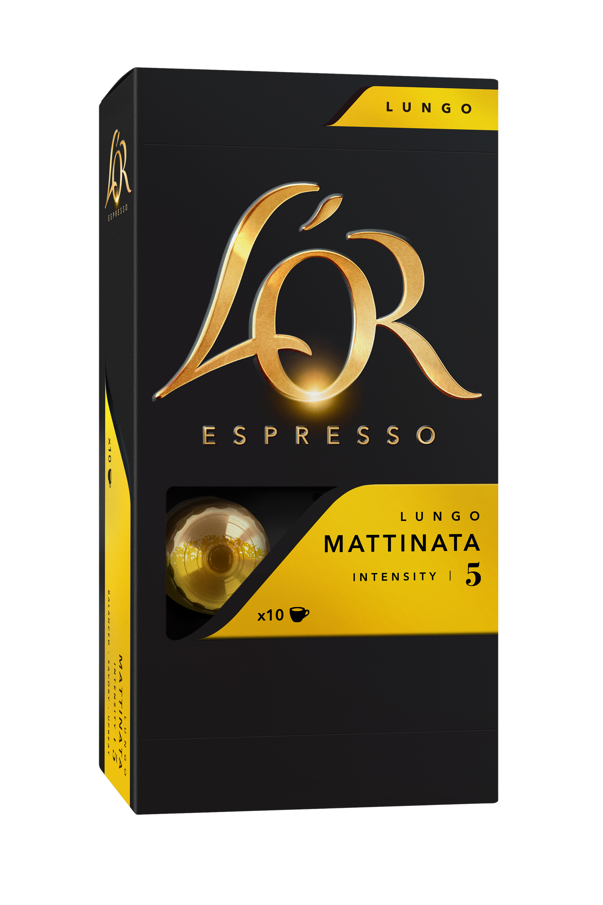 L'OR Koffiecapsules Espresso Lungo Mattinata UTZ 10x10st 4028595