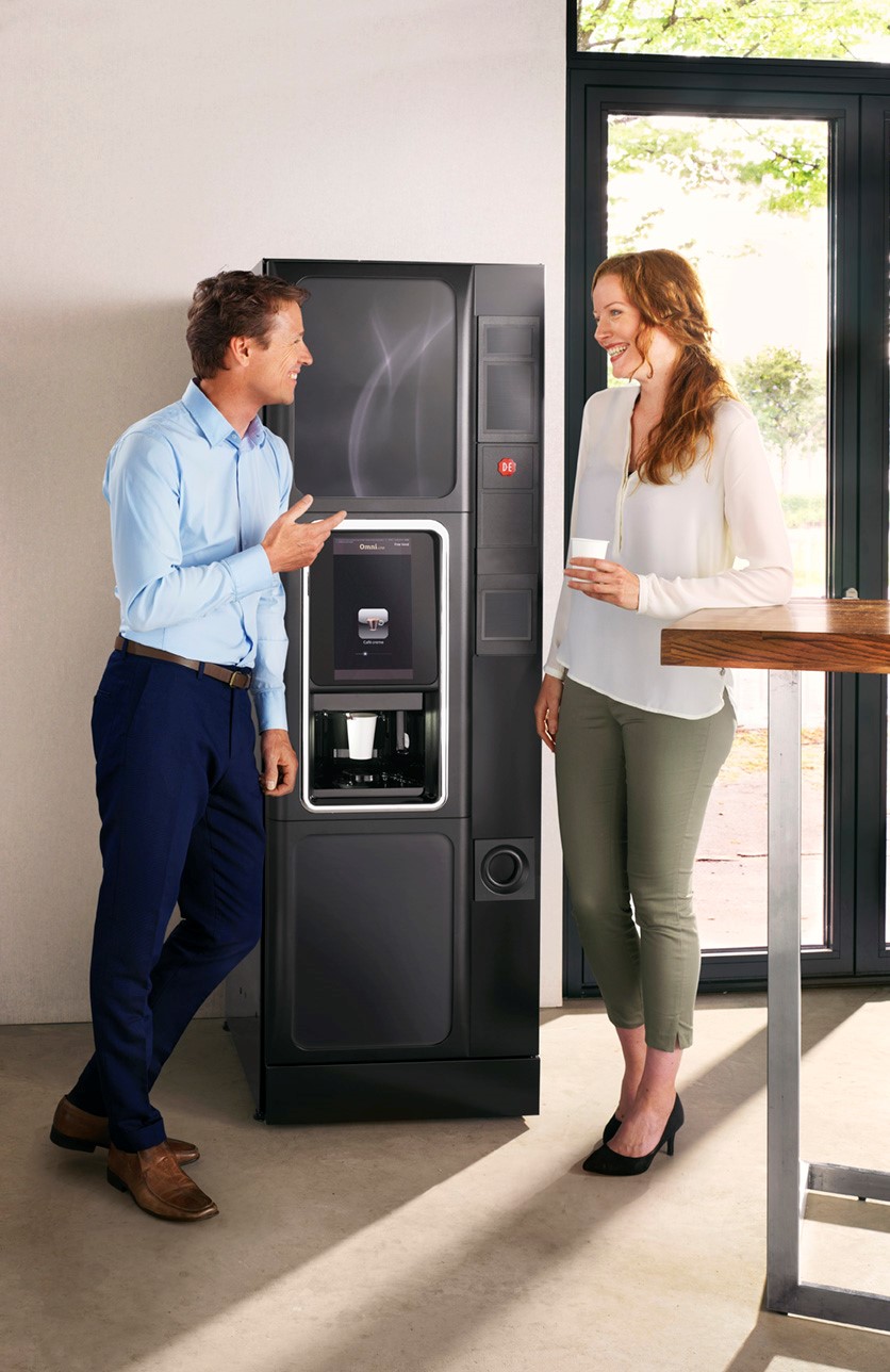 Vending machine met mensen