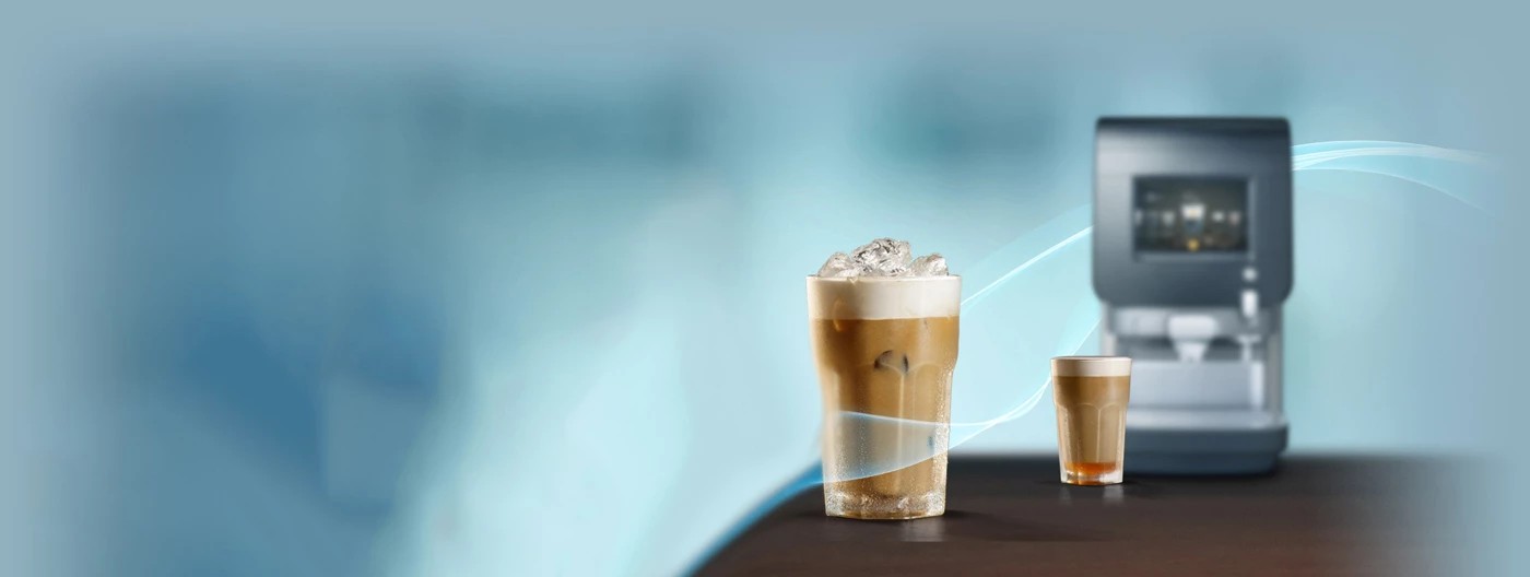 Cold koffie in een glas