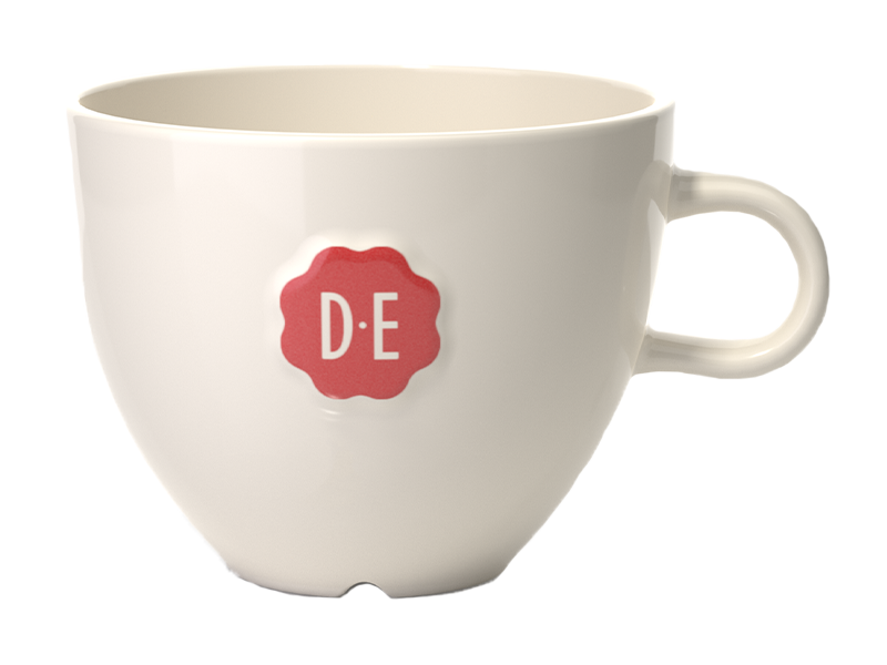 Douwe Egberts Servies Cappuccino Kop met zegel 12st
