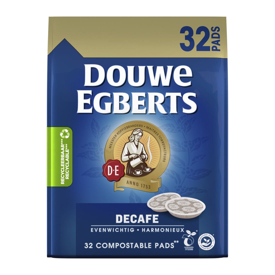 DE Decaf pads - front