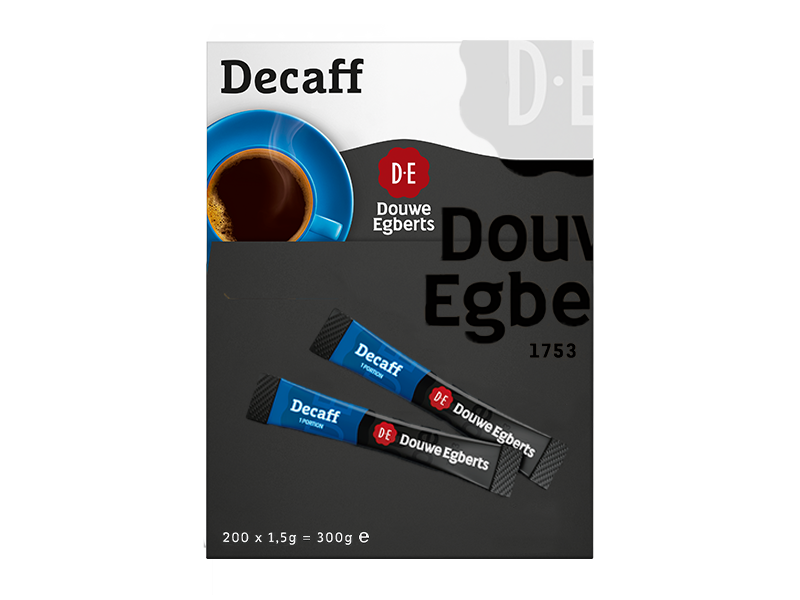 Douwe Egberts Instantkoffie Decaf Sticks 200x1,5gr