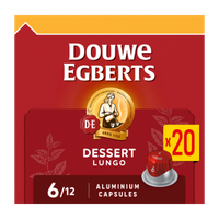 Douwe Egberts Koffiecapsules Lungo Dessert 10x20st