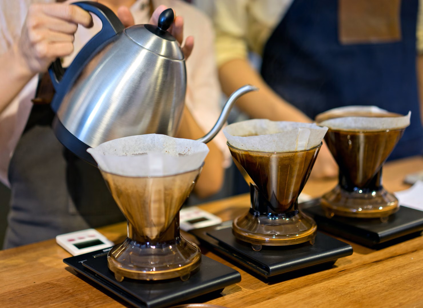 Koffiefilter gemalen koffie