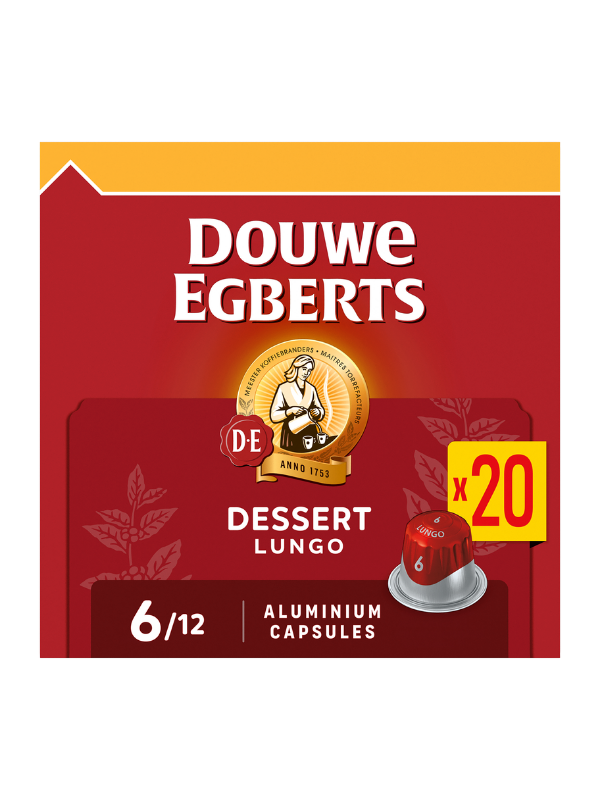 Douwe Egberts Lungo Dessert Caps UTZ 10x20pc