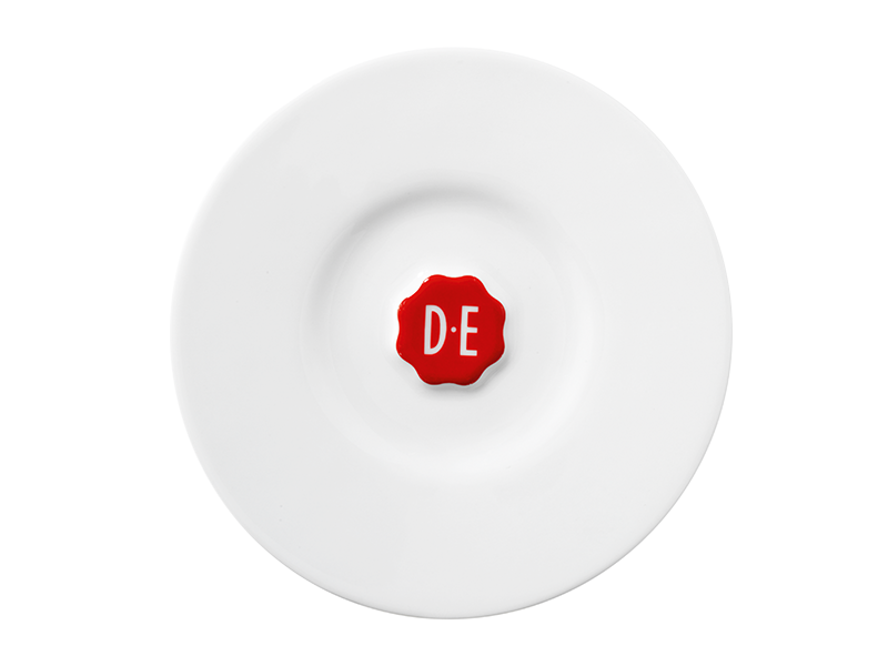 Douwe Egberts Servies Espresso Schotel met zegel 12st